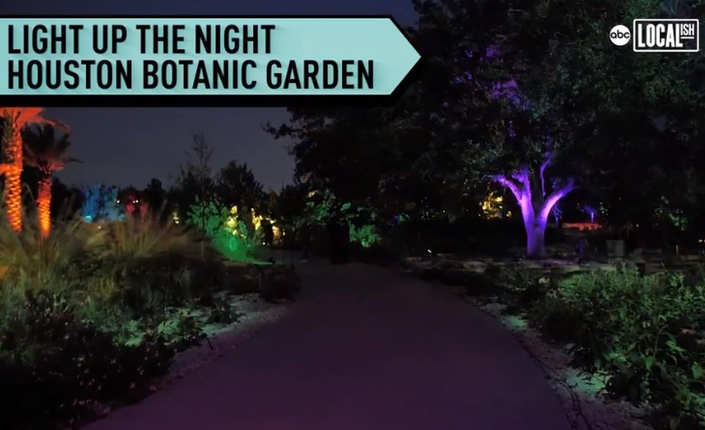 Celebrate the holidays at Houston Botanic Garden's "Lightscape" Houston Botanic Garden